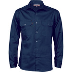 Cotton Drill Work Shirt (long  sleeves)