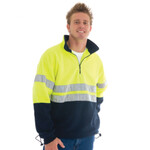 HiVis Two Tone 1/2 Zip Polar Fleece with Reflective Tape