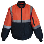 HiVis Two Tone Flying Jacket with Reflective Tape