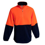 2 Tone Hi Vis Half Zip Neck Fleece