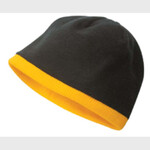Polar fleece low cut toque/contrast french roll piping