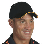 Sandwich cotton cap with metal buckle