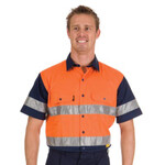 HiVis Cotton Drill Shirt with Tape