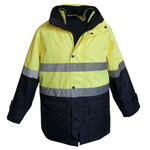 "4 in 1" Hivis 2 tone breathable jacket with vest