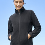 Ladies Plain Micro Fleece Jacket